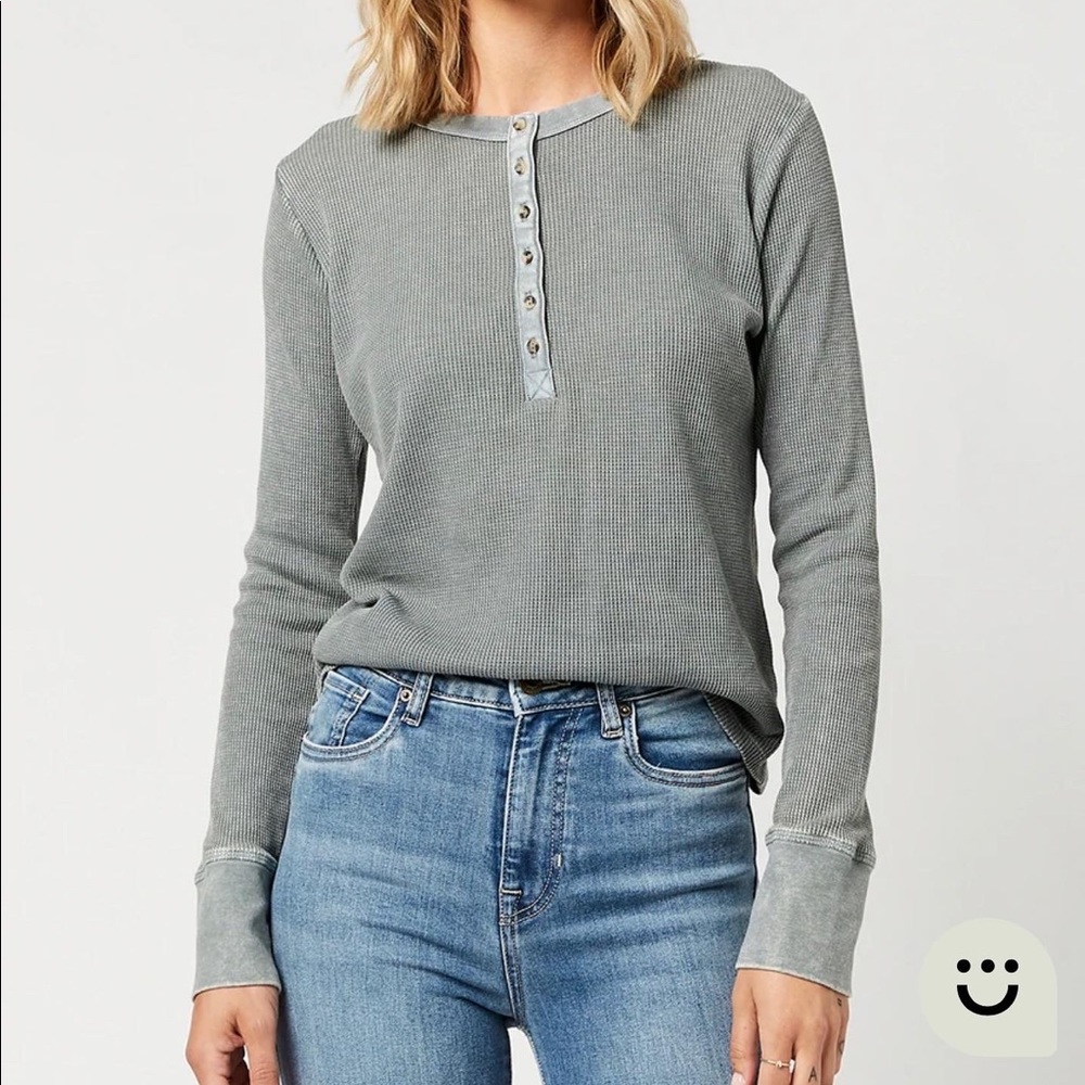 Buffalo Thermal Waffle Knit Top